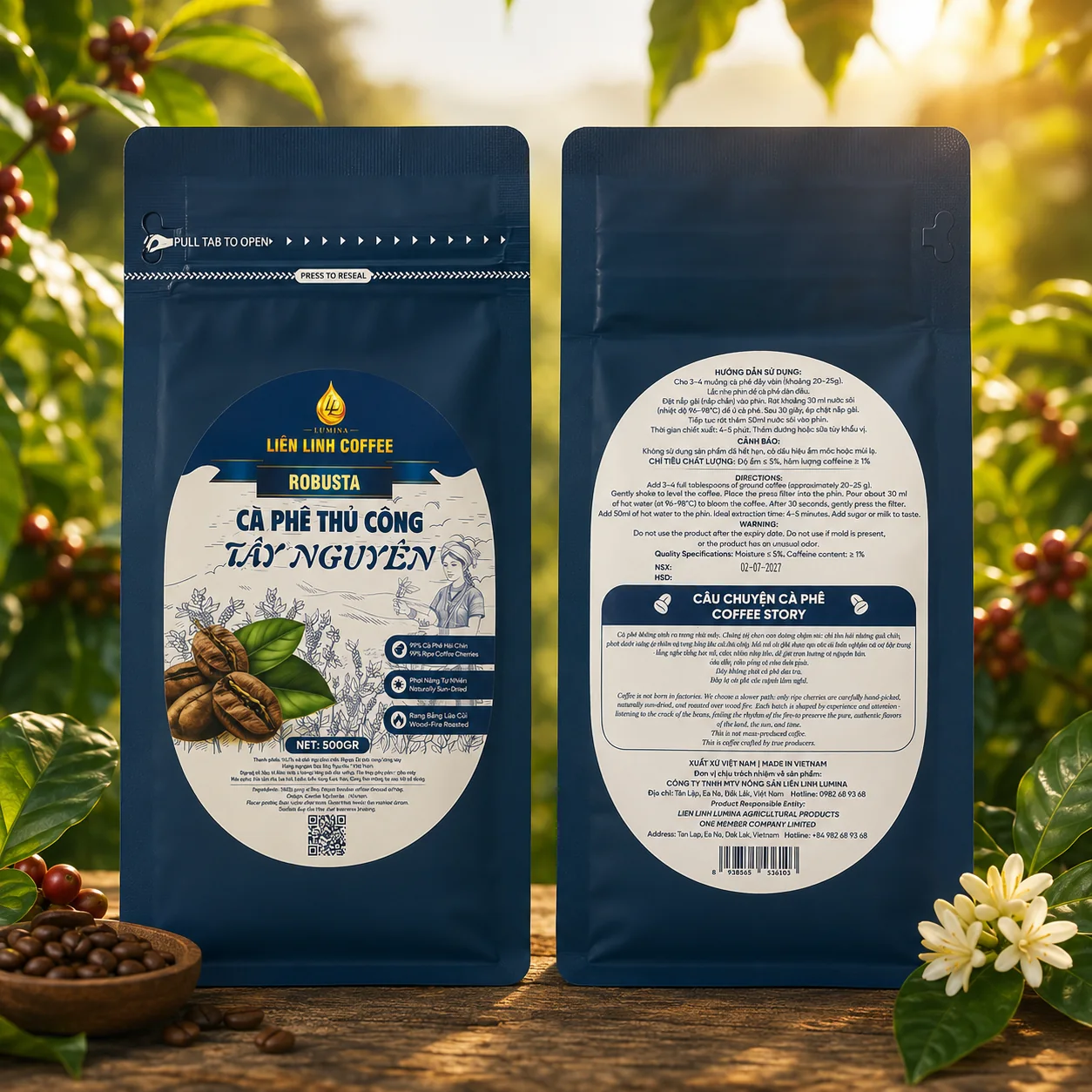 Handcrafted Central Highlands coffee — Lien Linh Coffee